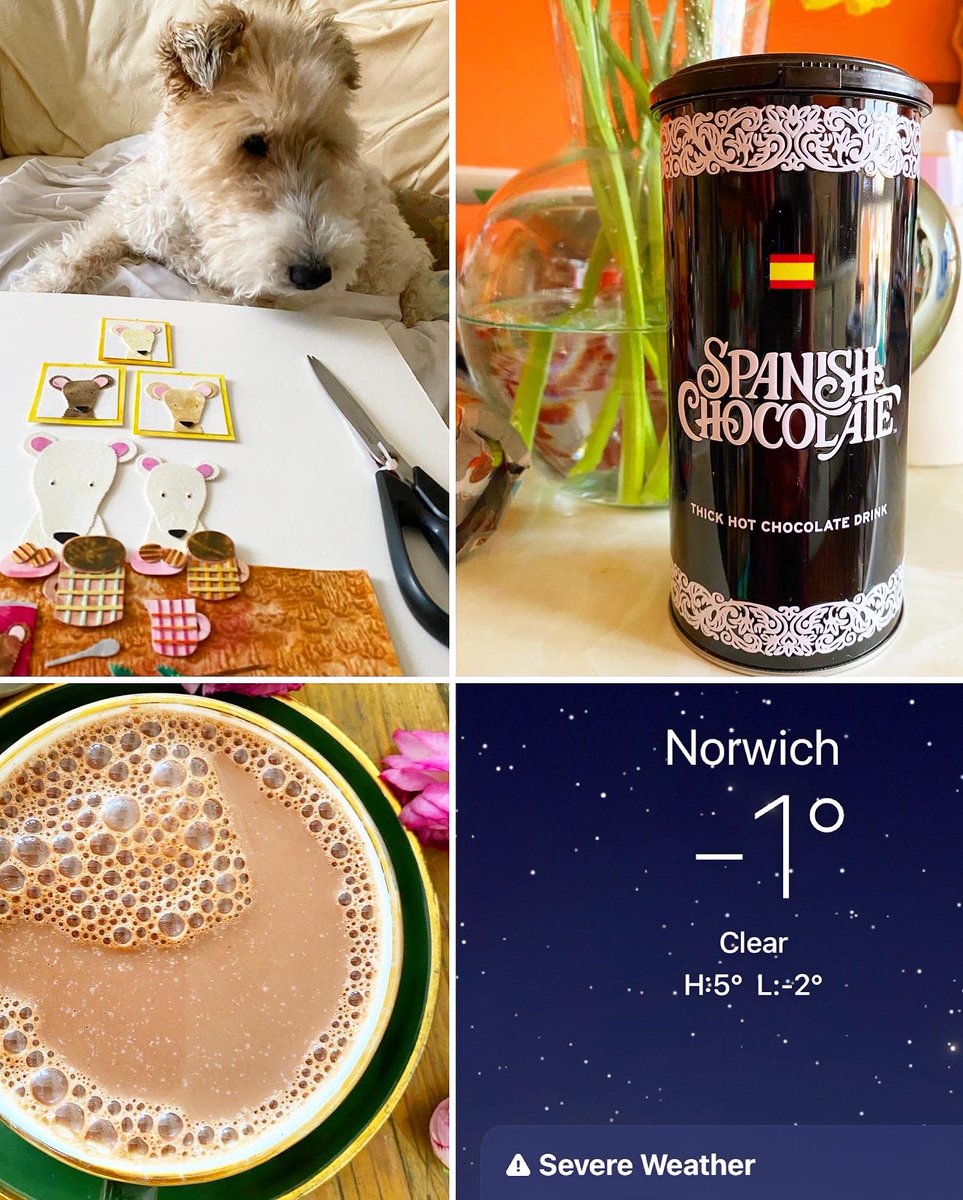 KillingBdesigns's tweet photo. It’s Hot Chocolate Weather for these polar bears 🐻❄️ 🐻❄️🍫 with sub-zero temps! For vegan hot chocolate head to Little Shop of Vegans #norwich 49 St. Benedict’s St for @divinechocolate or Spanish Chocolate. 🌱✨#killingbdesigns #killingbcards #norwichlife https://t.co/Ea9VrW2M5n https://t.co/5x1fvyYteT