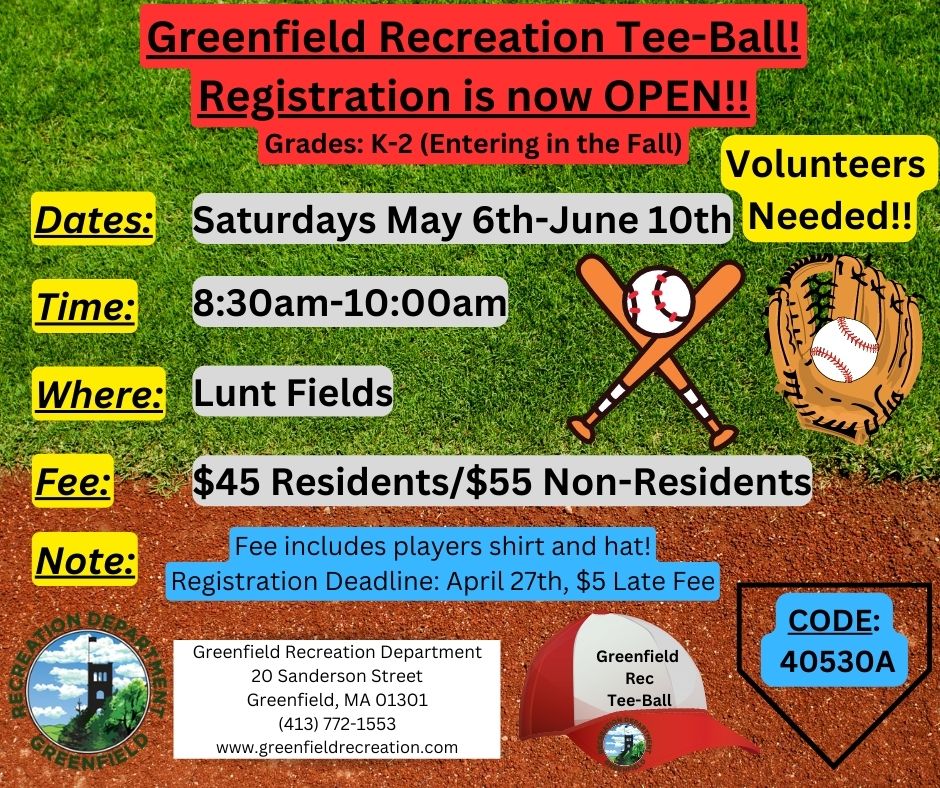 ⚾️🧢Tee Ball Sign Up is Open #PlayBall 🧢⚾️
