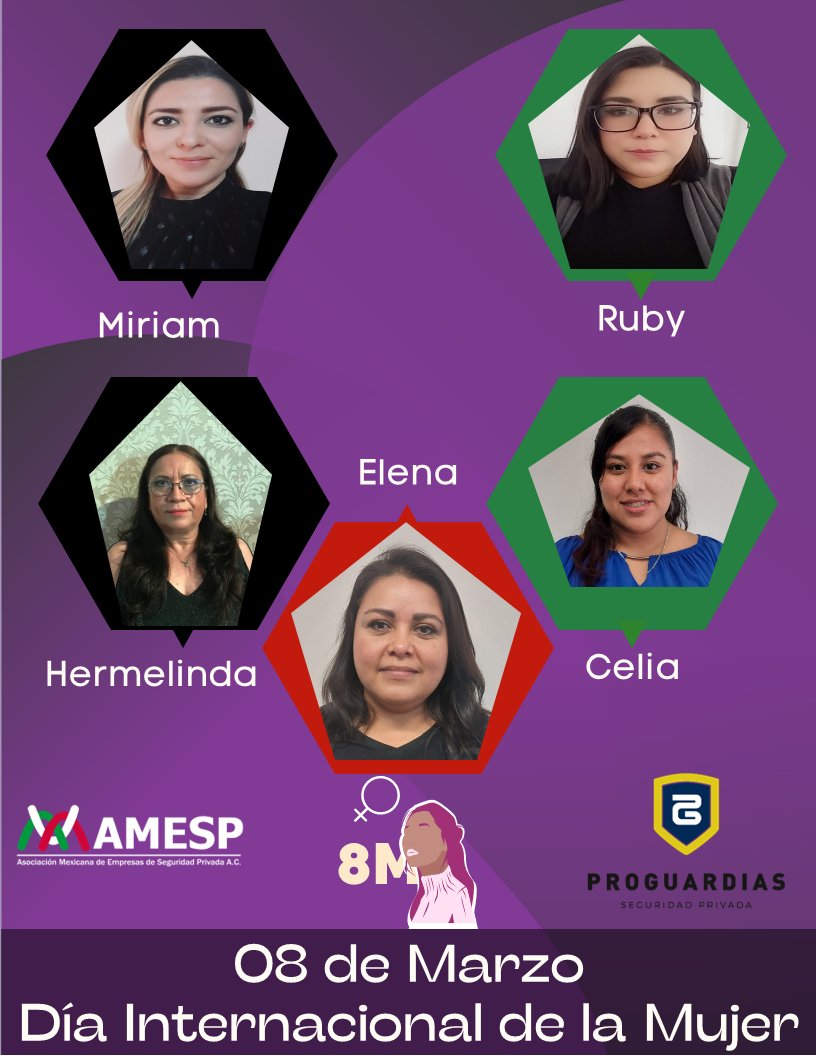 AMESP_oficial's tweet photo. #8DeMarzo #DiaInternacionalDeLaMujer 

Integrantes de nuestro asociado: 
@Proguardias_inc  

¡GRACIAS por hacer un mundo diferente para nosotros!

#SoyAMESP #HablemosBienDeLaSeguridad #FuerzaAMESP #UnidosPorUnMéxicoSeguro #TodosSomosAMESP #222EmpresasAMESP https://t.co/xJyE5f2NqG