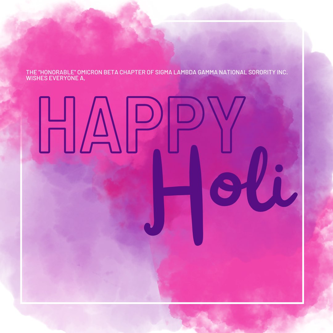 We would like to wish everyone a Happy Holi! 💕💜