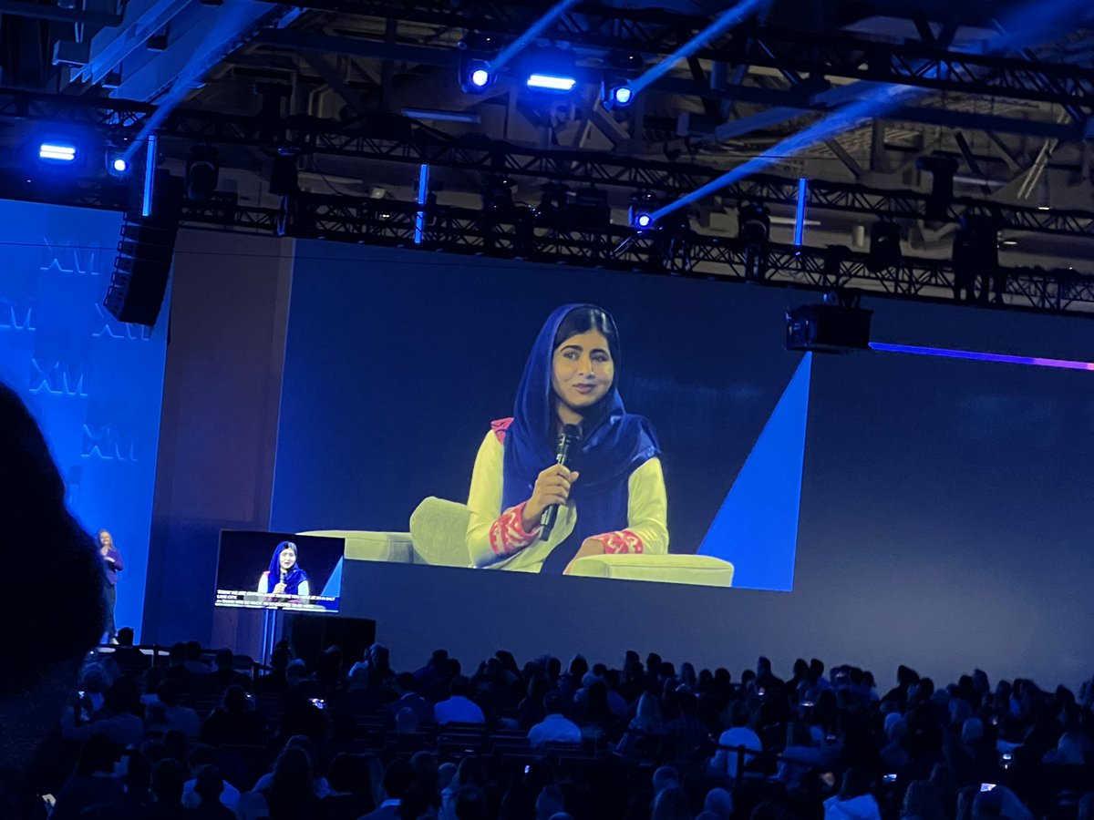 Such a privilege and inspiration to hear from <a href="/Malala/">Malala Yousafzai</a> on #InternationalWomenDay2023  at #X4.