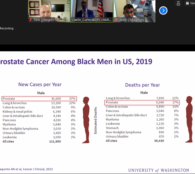 DrChoueiri's tweet photo. Welcome @yawnyame to @DanaFarber_GU #GUSeminars @DanaFarberNews @DanaFarber @BrighamWomens ! #disparities #prostatecancer https://t.co/lVrGcgrqEQ