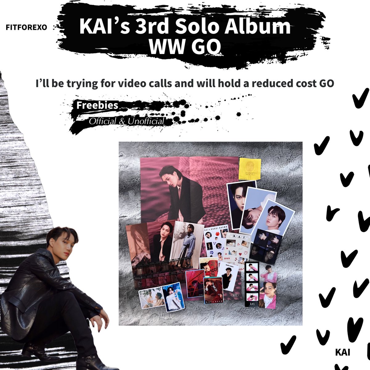 fitforexo_sales's tweet photo. Pls RT WW GO | KAI The 3rd Mini Album Rover | Coming Soon

→ Reduced Album Cost with Tiered Pricing | To update once event posted
→ Inclusion Only Option
→ Free EMS
→ Sealed / Unsealed w/ Sorting 
→ Tiered Giveaways 🆕
→ Freebies 🆕

#KAI #카이 #rover #KAI_Rover #exogo https://t.co/kvho8yOeKN