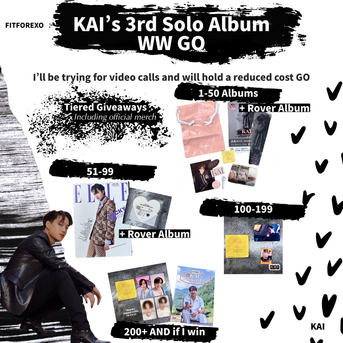 fitforexo_sales's tweet photo. Pls RT WW GO | KAI The 3rd Mini Album Rover | Coming Soon

→ Reduced Album Cost with Tiered Pricing | To update once event posted
→ Inclusion Only Option
→ Free EMS
→ Sealed / Unsealed w/ Sorting 
→ Tiered Giveaways 🆕
→ Freebies 🆕

#KAI #카이 #rover #KAI_Rover #exogo https://t.co/kvho8yOeKN