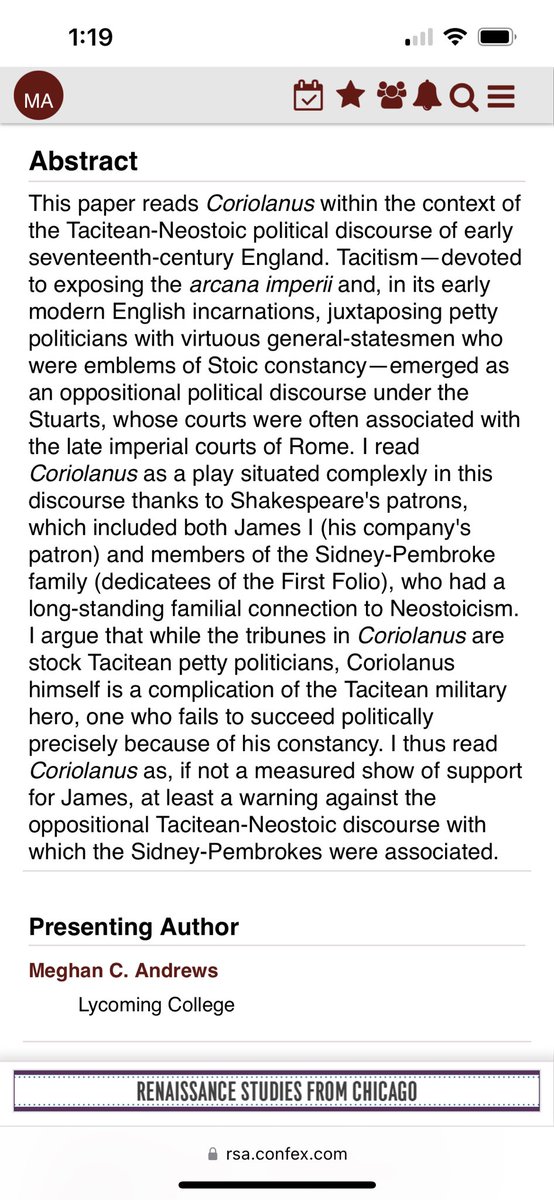 MeghanCAndrews's tweet photo. In San Juan for #RenSA23. If you want to hear more about that evergreen topic of Shakespeare and politics and culture, or hear me talk about Coriolanus and Tacitus, consider coming to our panel Thursday from 4:30-6! @RSAorg https://t.co/QlDJKmYK6v