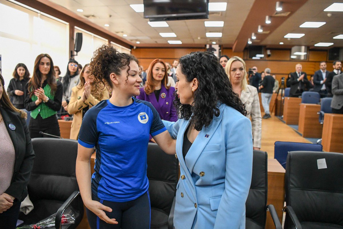 VjosaOsmaniPRKS's tweet photo. Pleased to address Prishtina's Municipal Assembly on #IWD2023 to highlight the need for joint efforts to empower women and girls.
In a meeting with Mayor @perparim_rama, we discussed taking gender-inclusive initiatives to strengthen the role of women at the municipal level. https://t.co/0pMt5SJcQm