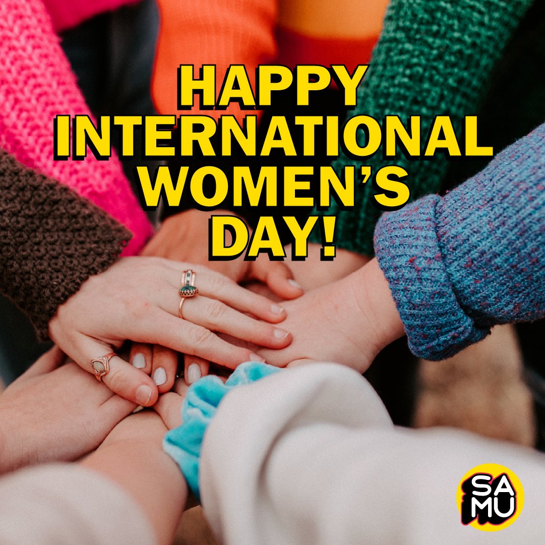 SAMacEwan's tweet photo. INTERNATIONAL WOMEN’S DAY

Happy International Women’s Day from SAMU! We encourage you to recognize and celebrate the women in your life for their strength, courage, and accomplishments. 

#samacewan #internationalwomensday #culture #yeg #yegdt https://t.co/Q4cvI4hvU9
