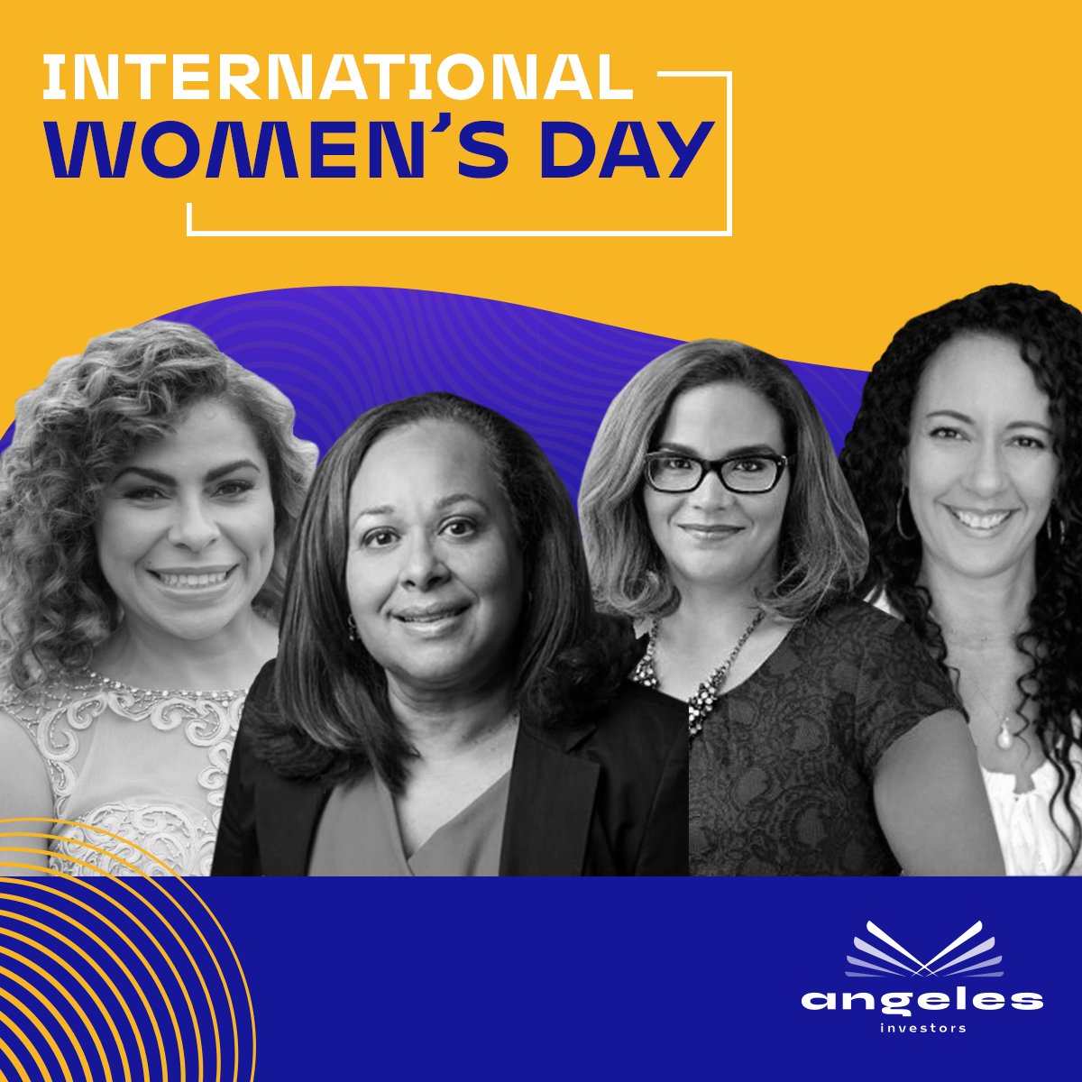 Four inspiring women in angel investing you should know. Nanette Aguirre, Adela Cepeda, Emma Rodriguez-Ayala and Bernadette Aulestia. These women continue to serve as role models and inspire us all. 💫  #InternationalWomensDay #angelesmembers
