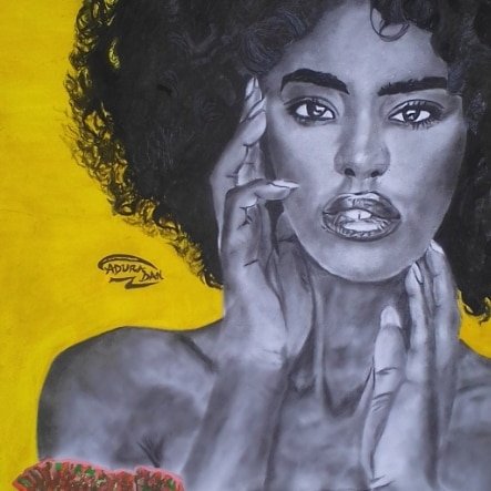AduraDan's tweet photo. Celebreting all women in Nigeria and all over the world with this art piece of mine titled "A WOMAN IN HER PRIME"🥰🥰

This art piece is still available for sale
Medium: Charcoal and paint on pelican
Size:12 by 15 inches.

Happy internation Women's day❤️ https://t.co/xdHLuvMCRC