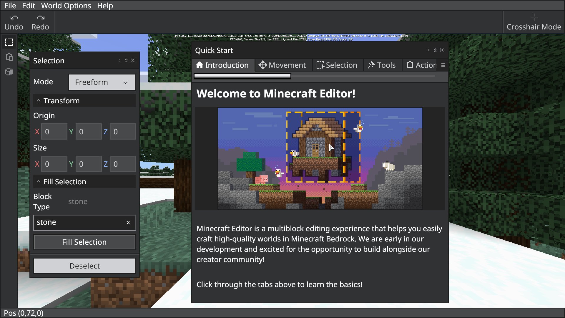 Minecraft Bedrock Editor Overview