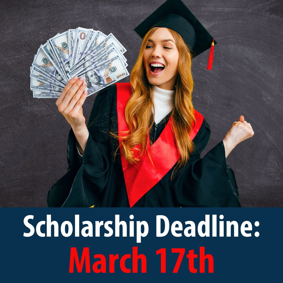 Have you applied for a scholarship from FCCU yet?💲 We are offering $40,000 in scholarships to graduating seniors this year. The deadline of March 17th is fast approaching so be sure to get your applications in soon!⏰ 

Apply today at myFCCU.com/scholarships