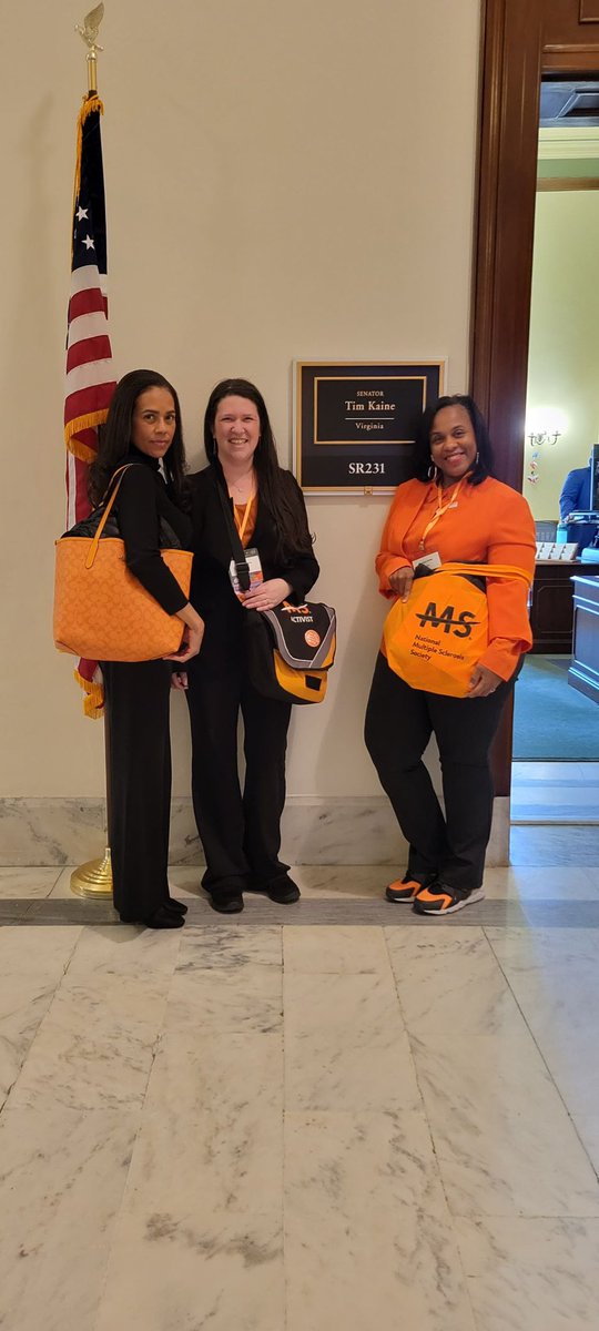 Today’s meeting <a href="/SenatorTimKain1/">Senator Tim Kaine</a> office went great! We appreciate the opportunity to be heard about issues that affect people living with MS! #MSPPC23 #MSSociety