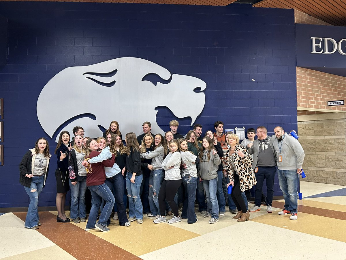 Our chapter officer team visited Edgewood today to participate in a workshop led by National FFA secretary Jessica Herr! We discussed the value of community and B.I.G goals!