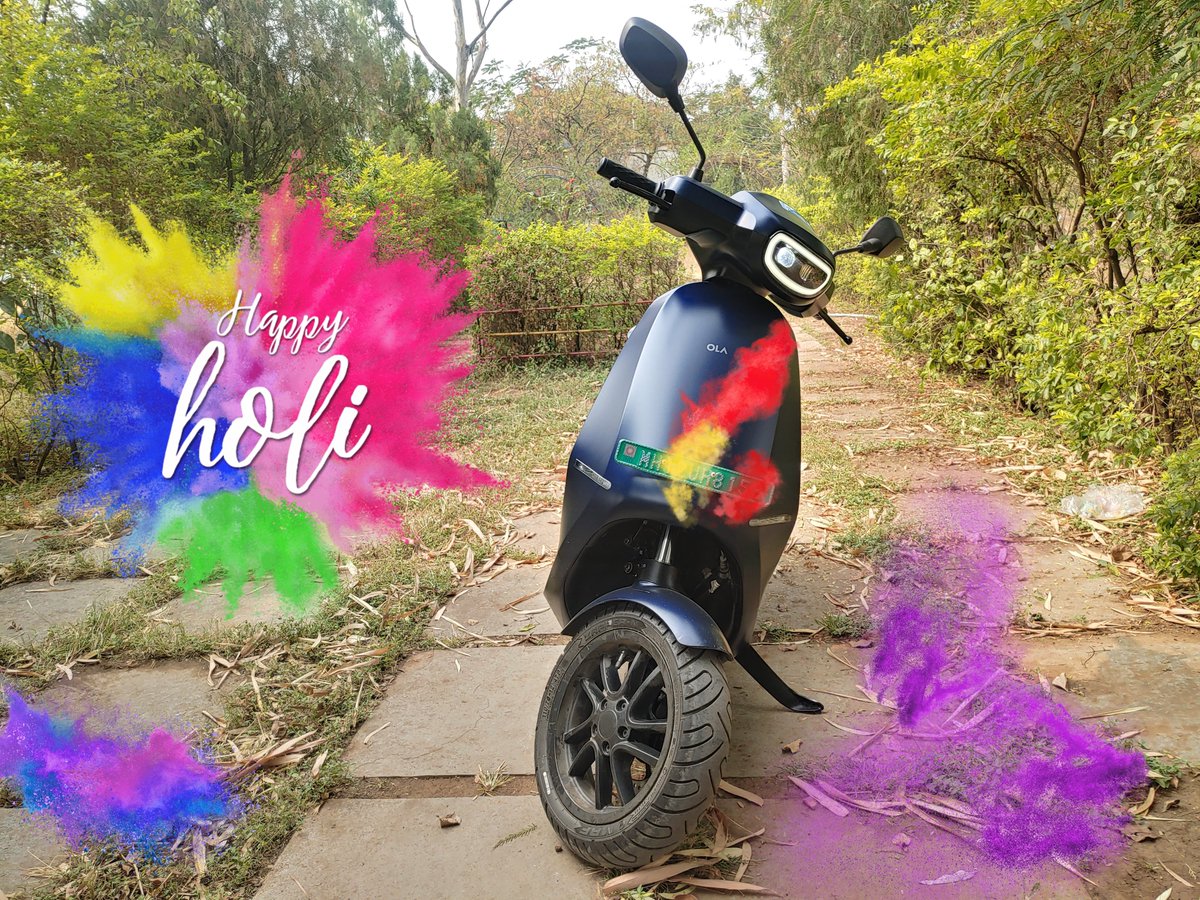 Happy Holi !
#ColourCharged 
@OlaElectric