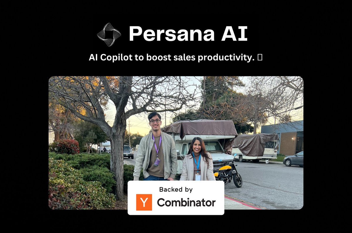 Welcome to YC, <a href="/tweetsreez/">Sriya M</a>, @rushshahani, and team Persana AI!

🎯📈 Persana AI (YC W23) is an AI copilot for sales teams to easily identify promising leads and then quickly generate personalized outbound in your company's voice. 

Learn more at persana.ai.
