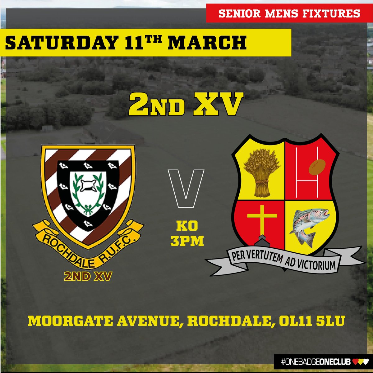 💥SENIOR FIXTURES - 11:03:23💥

The 1st XV travel to league leaders <a href="/LSH_Rugby/">Liverpool St Helens</a> looking to continue their good form and run of results!

Our 2nd XV are on the road once more as they travel to <a href="/Rochdale_RUFC/">Rochdale Rugby Union</a> 2nd XV for their penultimate league game of the season.

❤️💛🖤