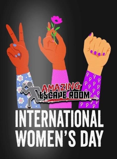 Happy International Women's Day ❤️ 
Shout out to all our AMAZING women out there! Book Now at AMAZINGESCAPEROOM.COM