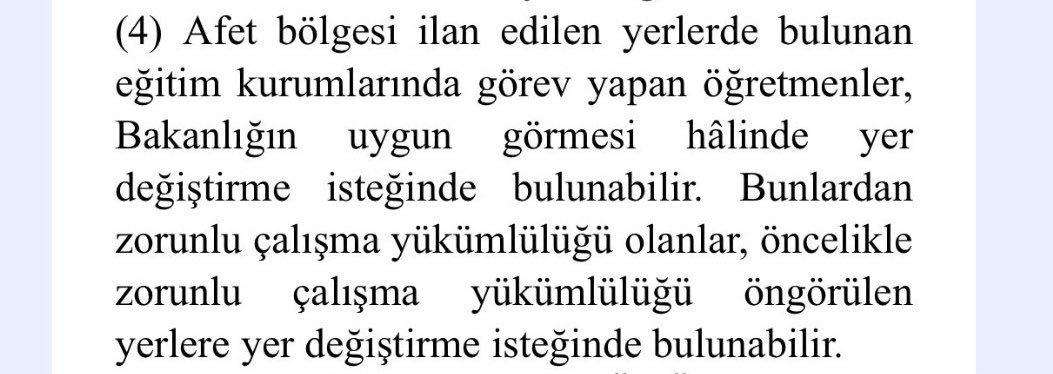 Psikolojik travma geçiren öğretmenleri o felaketi yaşadıkları yere tekrar göndererek herhangi bir verim alamazsınız !! 
@prof_mahmutozer @lutfielvan @oguzozat @selcukktepeli @kilicdarogluk @RTErdogan @tcmeb @TalipGeylan06 @yildirimkaya40 @ikoncuk  

#MebOylarSartsizTayine