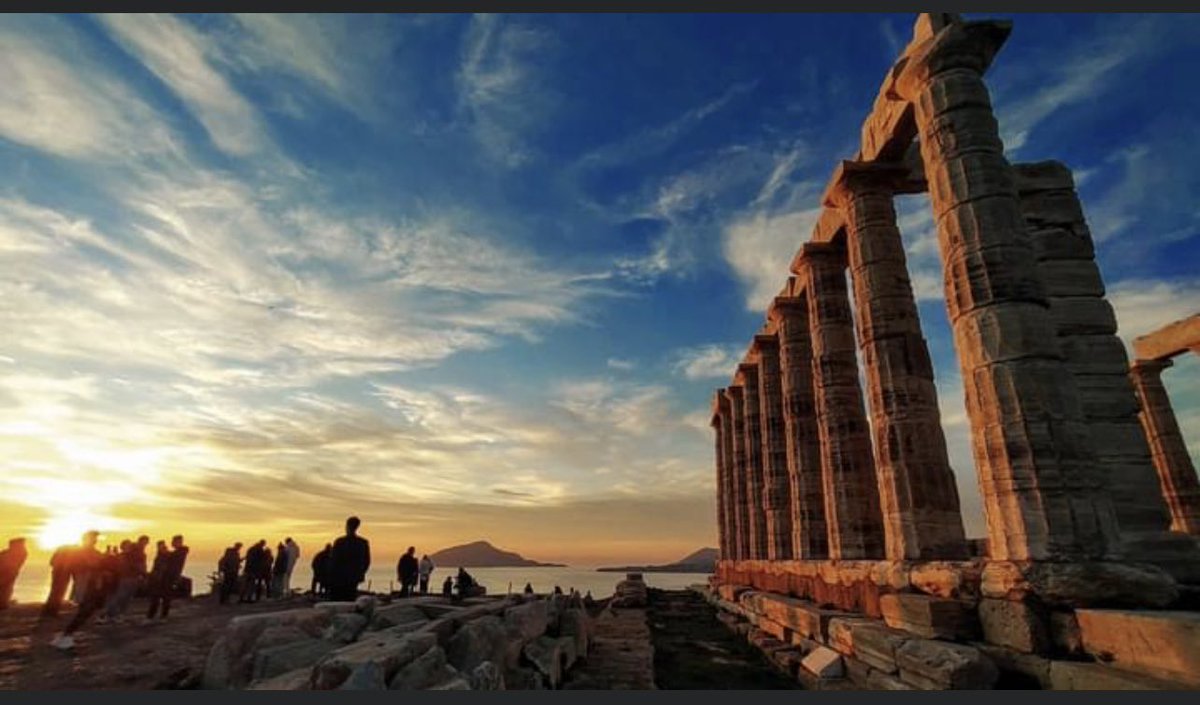 Poseidons Temple Athens. The most utterly stunning sunset. The perfect ending to a fabulous trip.