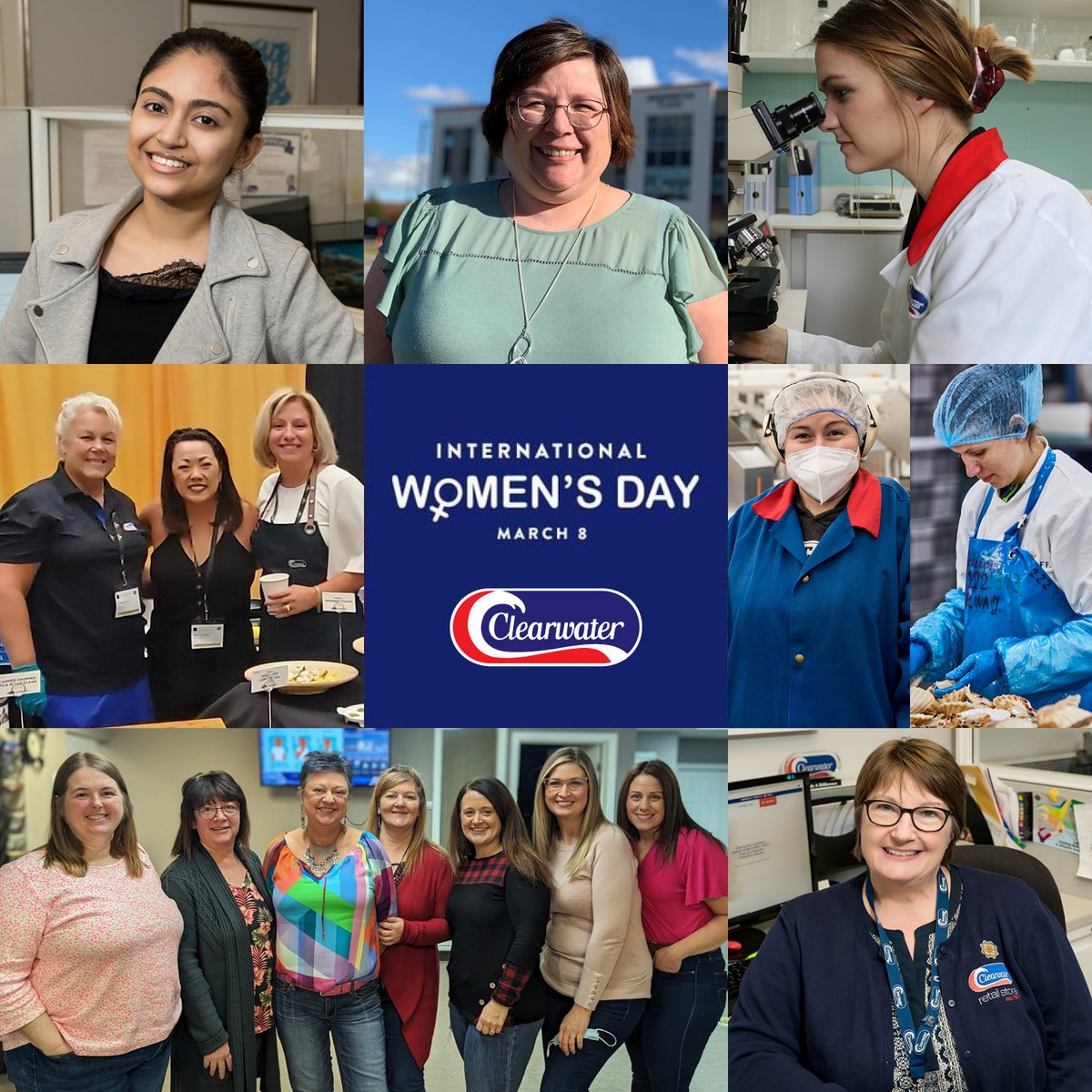 Clearwater Seafoods (@clearwatersea) on Twitter photo Today, Clearwater proudly honours and recognizes #InternationalWomensDay and we would like to celebrate and thank the many women who work in our offices, plants and vessels around the globe! <a href="/womensday/">Women's Day</a> #EmbraceEquity #IWD2023 Today, Clearwater proudly honours and recognizes #InternationalWomensDay and we would like to celebrate and thank the many women who work in our offices, plants and vessels around the globe! <a href="/womensday/">Women's Day</a> #EmbraceEquity #IWD2023
