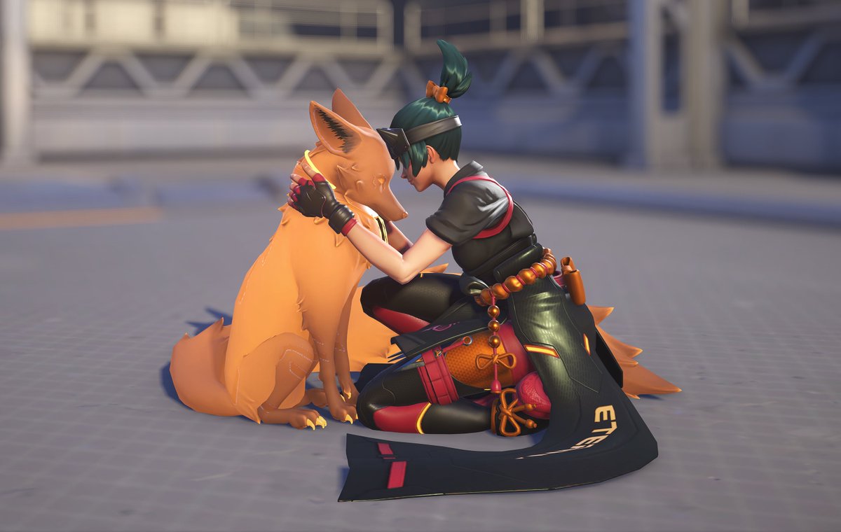 OWCavalry's tweet photo. Did you know Kiriko's Fox changes color with multiple NEW skins? 🦊🌈

Tatsumaki Kiriko makes the fox green 💚
Overwatch League skins adopt that team’s colors 🧡

Which team has the best colors in #Overwatch2? 👀 https://t.co/Bjzj7XMVcE