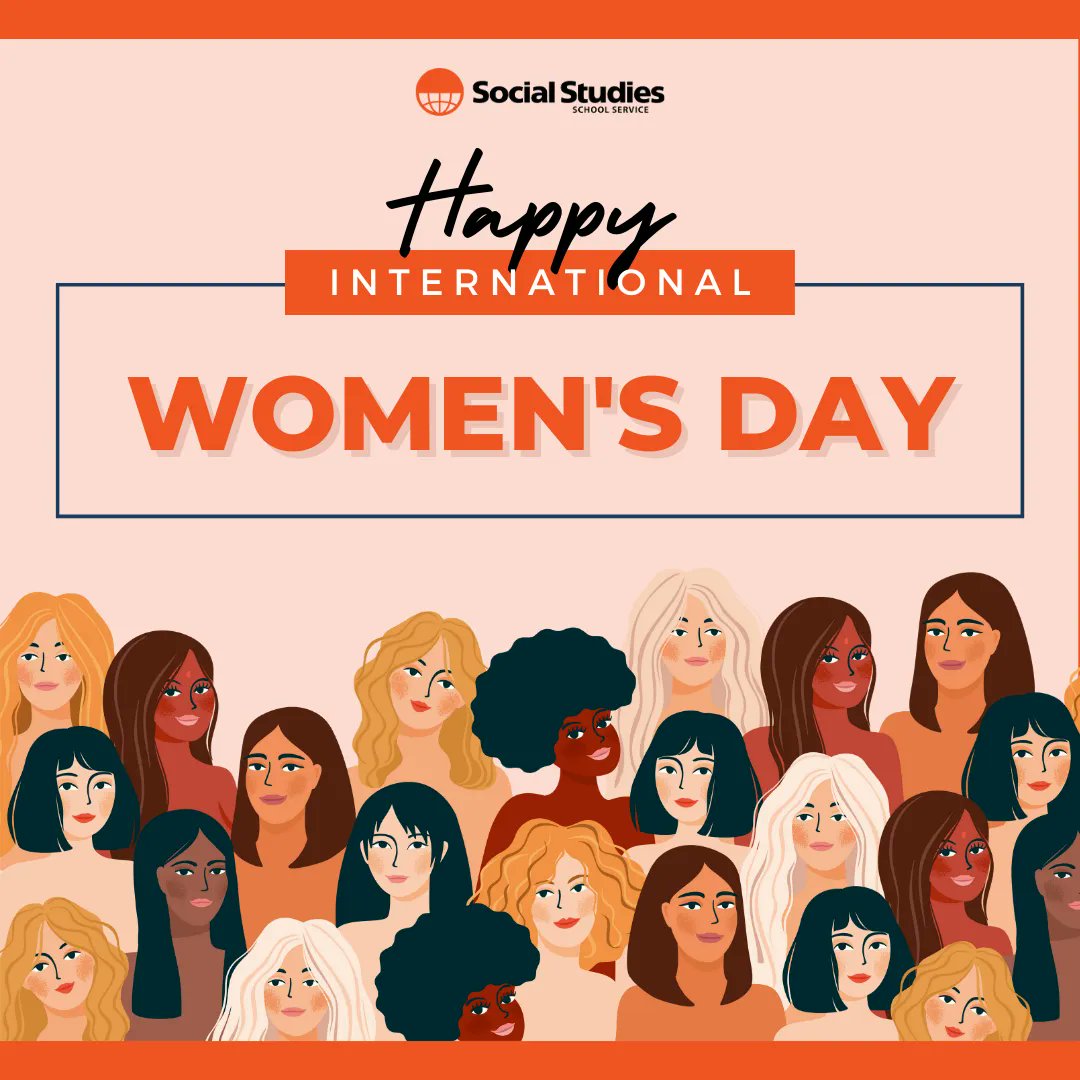 SocialStudiesSS's tweet photo. A sincere wish from everyone at Social Studies School Service to women around the globe! #InternationalWomensDay https://t.co/LiF8mLBrQJ