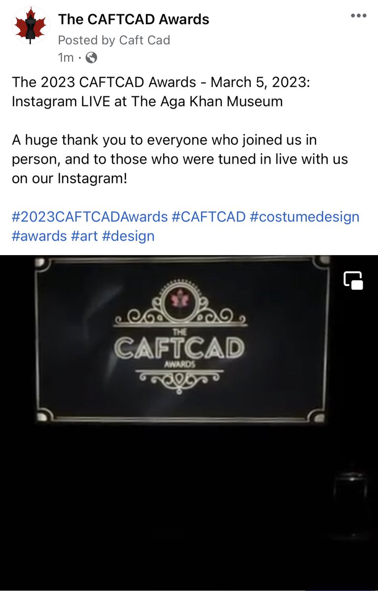 CAFTCAD Awards tweet media