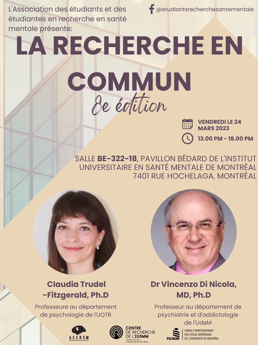 Fitz Lab (@fitzlabuqtr) on Twitter photo 👩🔬Dre <a href="/claudiatfitz/">Dr Claudia Trudel-Fitzgerald (same handle on bsky)</a> est invitée à la Journée de la Recherche Étudiante au CRIUSMM.
/
👩🔬 Dr <a href="/claudiatfitz/">Dr Claudia Trudel-Fitzgerald (same handle on bsky)</a> is a guest at the Students’ Scientific Day at the IUSMM Research Center.
(1/n)
#InternationalWomensDay #ThisIsHealthPsych
<a href="/uqtr/">UQTR</a> <a href="/fiusmm/">Fondation IUSMM</a> <a href="/ReseauRisuq/">RISUQ</a> <a href="/rrcmdo/">Réseau CMDO</a> <a href="/MIWI_Training/">MIWI</a> 👩🔬Dre <a href="/claudiatfitz/">Dr Claudia Trudel-Fitzgerald (same handle on bsky)</a> est invitée à la Journée de la Recherche Étudiante au CRIUSMM.
/
👩🔬 Dr <a href="/claudiatfitz/">Dr Claudia Trudel-Fitzgerald (same handle on bsky)</a> is a guest at the Students’ Scientific Day at the IUSMM Research Center.
(1/n)
#InternationalWomensDay #ThisIsHealthPsych
<a href="/uqtr/">UQTR</a> <a href="/fiusmm/">Fondation IUSMM</a> <a href="/ReseauRisuq/">RISUQ</a> <a href="/rrcmdo/">Réseau CMDO</a> <a href="/MIWI_Training/">MIWI</a>