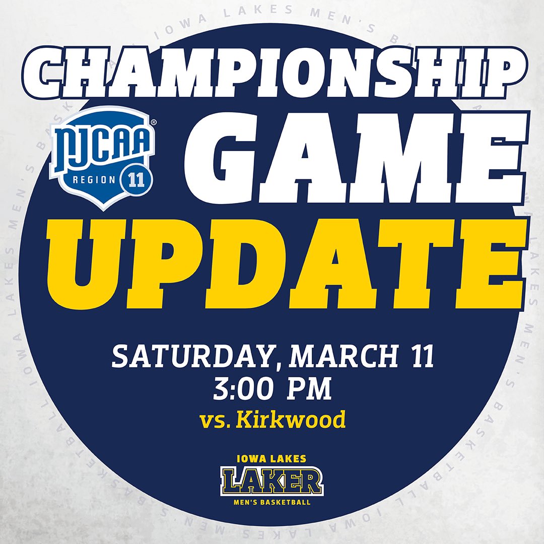 ‼️Regional Final Game has been moved to Saturday due to inclement weather coming In Thursday. Tip will be at 3pm in Estherville‼️