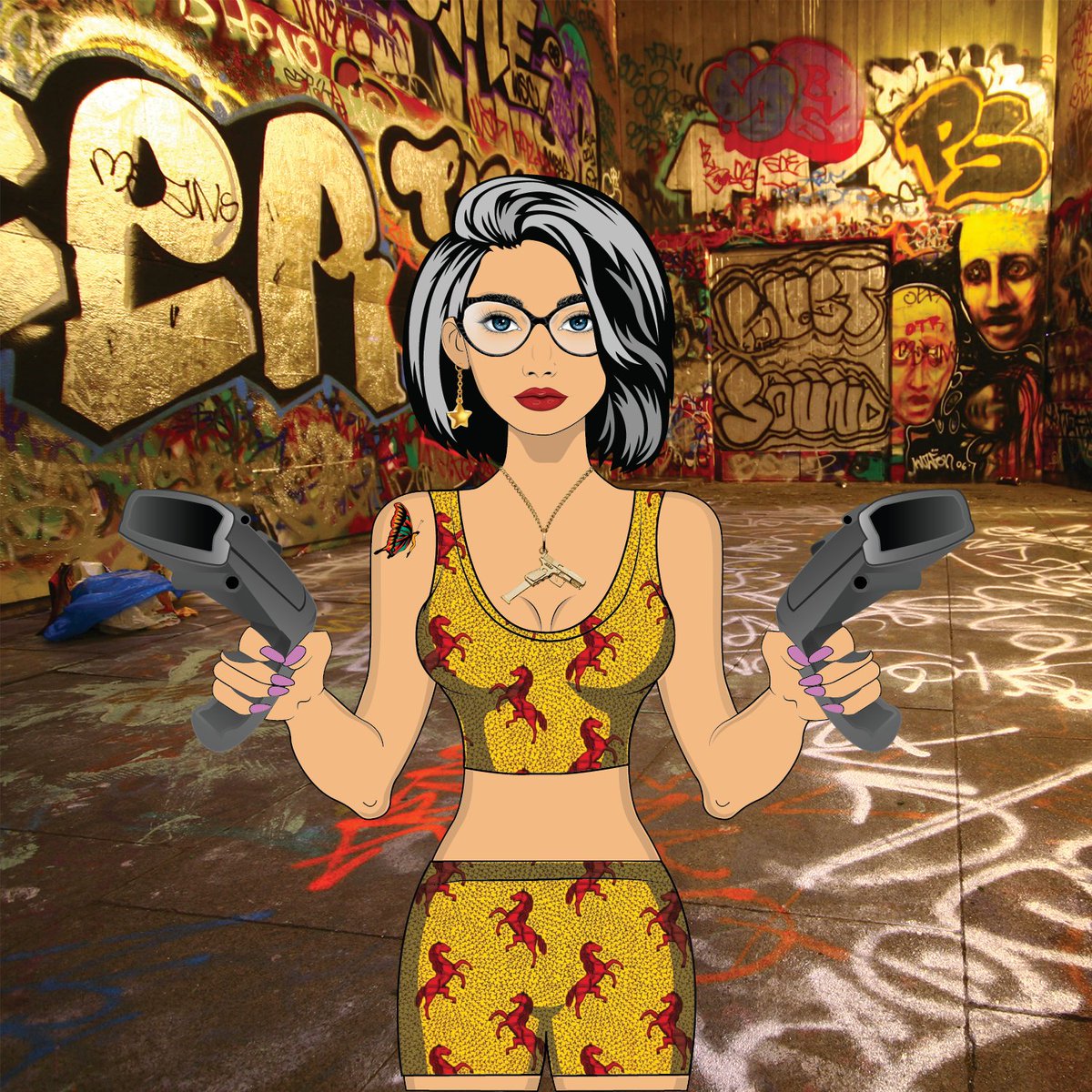 protectivegirl1's tweet photo. "Are you tired of settling for average NFT projects? NFT Protective Girlfriend Gun Club is here to set the standard for greatness in the NFT world! Join the revolution now. #NFTs #ProtectiveGirlfriend #GunClub #Revolution" https://t.co/HcabzBwbys