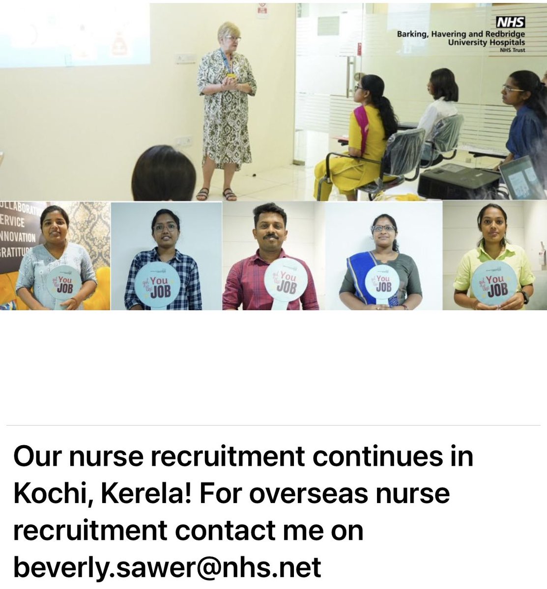 ⁦<a href="/BHRUT_NHS/">BHRUT NHS 🏥</a>⁩ recruiting Registered Nurses in India on International Women’s Day ⁦<a href="/pagea01/">Anna Page</a>⁩ ⁦<a href="/HalfordKathryn/">Kathryn Halford OBE, RN, RSCN 💙</a>⁩