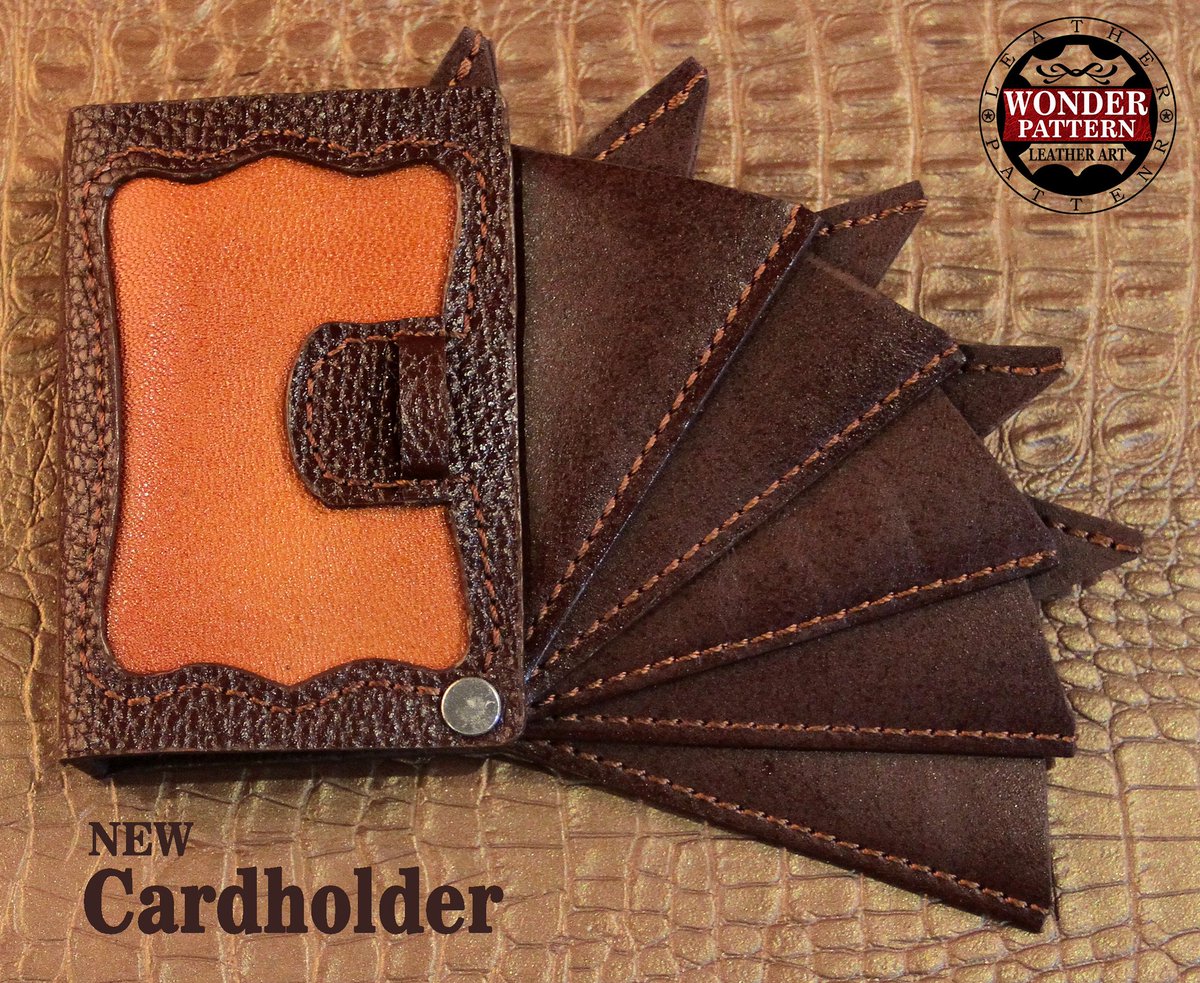 Wonderpattern's tweet photo. ✓Dragon's wing cardholder pattern
✓Two PDF files of Cardholder wallet pattern are ready for download in A4 and Letter files format,
https://t.co/3KQer04YCq
✓ Step by step Video tutorial: 
☆https://t.co/q4KoQrSIRO
#leatherwork #leather https://t.co/3Xe52YVU8S