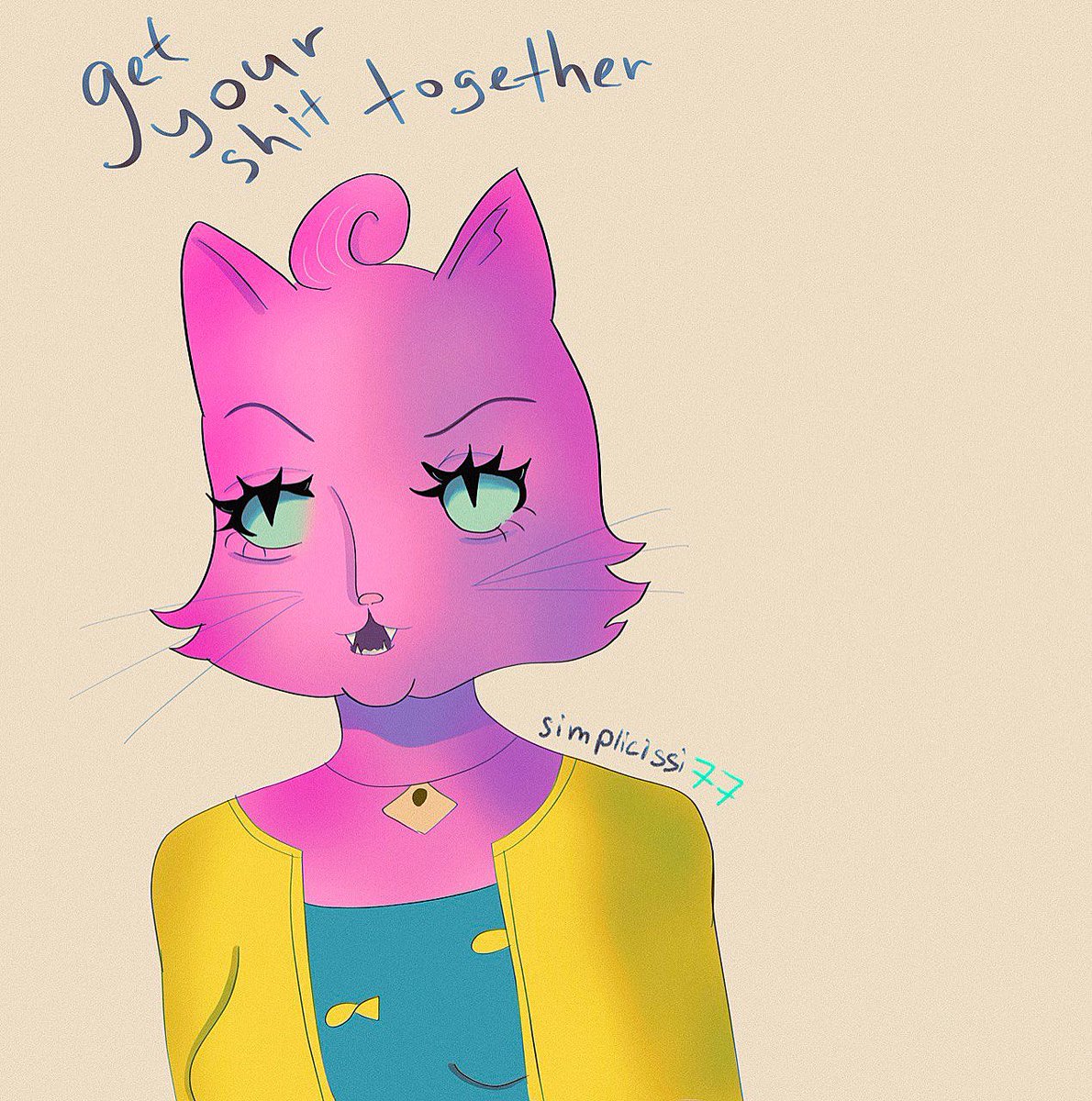 simplicissi77's tweet photo. #bojackhorseman #princesscaroline #2dart #digitalart #fanart https://t.co/3PP5KhIUeR