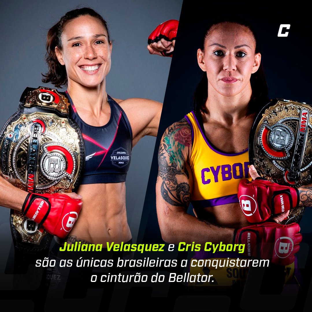 "Uma dupla casca grossa dessas, bicho! 🤯🤯

<a href="/criscyborg/">CrisCy₿org.Com</a> e <a href="/JuVelasquezMMA/">Juliana Velasquez 🇧🇷</a> abriram os caminhos do topo do <a href="/BellatorMMA/">Bellator MMA</a>  para as brasileiras! 🇧🇷🏆

Máximo respeito a essas feras brabas do cage circular mais famoso do mundo! 👊🔥

#BrabasNaLuta #BellatorNoCombate "