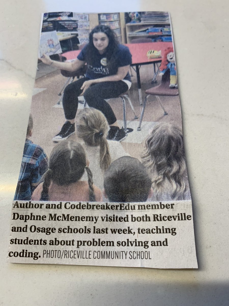 Check this out! ⁦⁦@McMenemyTweets⁩ ⁦@mraspinall⁩ Daphne, made the front page of the paper! How cool is that! You are inspiring and leading educators and students! #amazingauthor