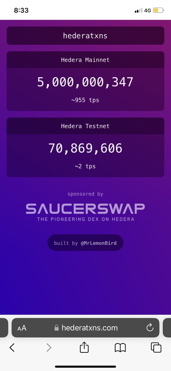 Oh yeh, well done Hedera!