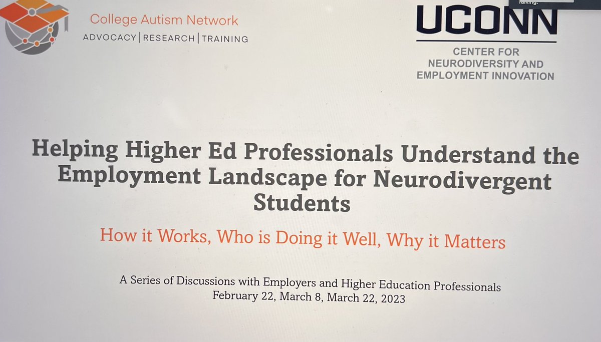 AutismLiaisons's tweet photo. Another great training today. It’s so great to hear of new opportunities for neurodivergent individuals! https://t.co/IbE93IngeO