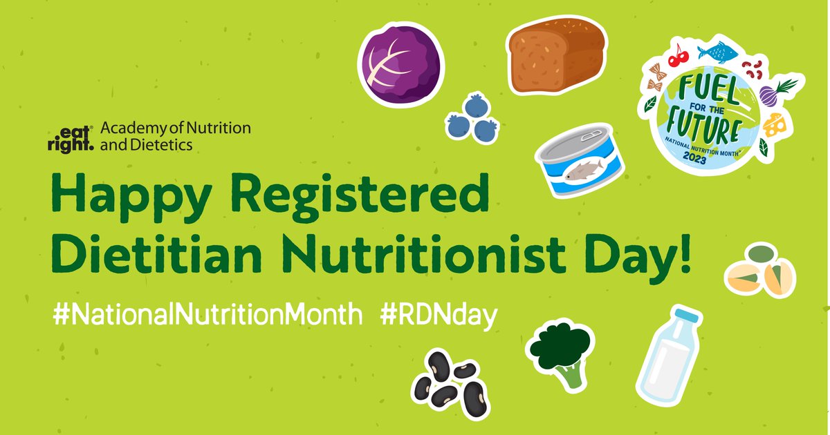 Today we celebrate Registered Dietitian Nutritionist Day and thank those who provide indispensable food and nutrition services all over the world! #NationalNutritionMonth #RDNday