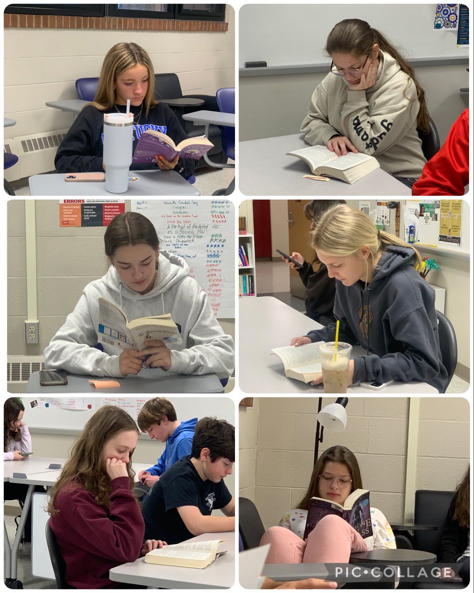 When you walk into your classroom and it’s 10 minutes before the first bell rings, and a bunch of your students are reading independently just because they want to read, that’s an awesome teacher moment. #SpartanStrong #wearefhsd #readingforpleasure #turpinspartans