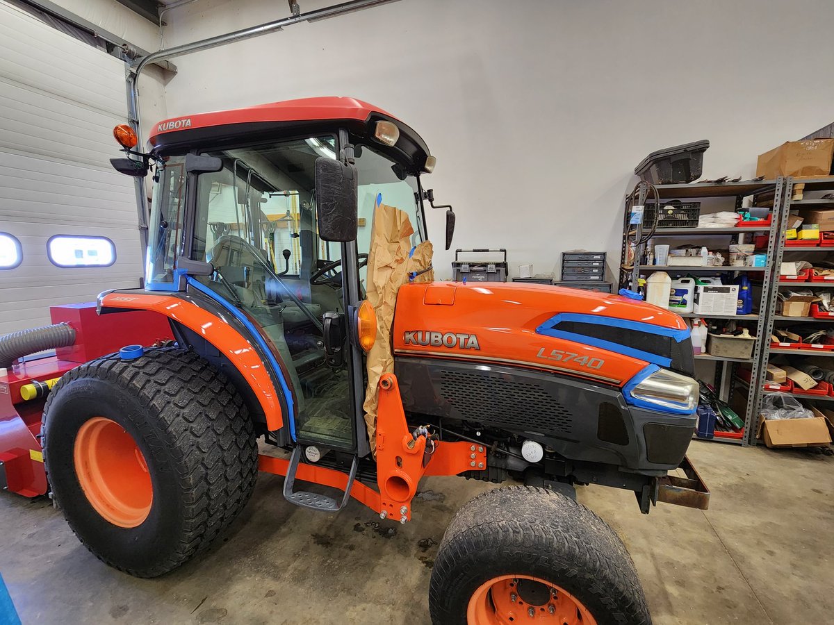 Too good not to share! Dakota Shine Aerosol Kit turned our faded tractor to like-new to match the brand new subframe for the loader we had installed. The hood, fenders and panels were brought back to life with very little work!