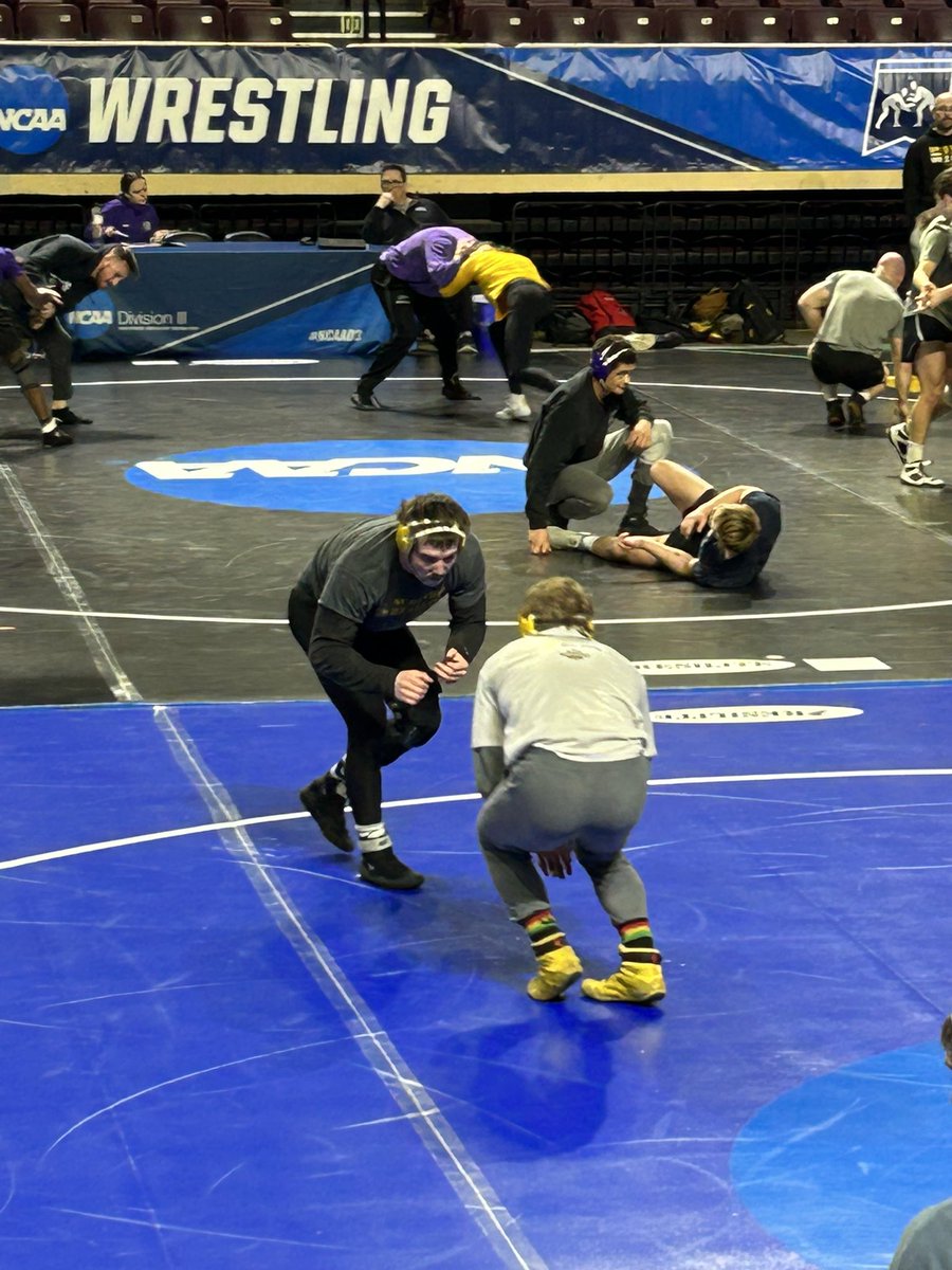 ACMensWrestling's tweet photo. Dawgs have arrived. #GDTBAB #ProveSomething https://t.co/HrBS1TMBSg