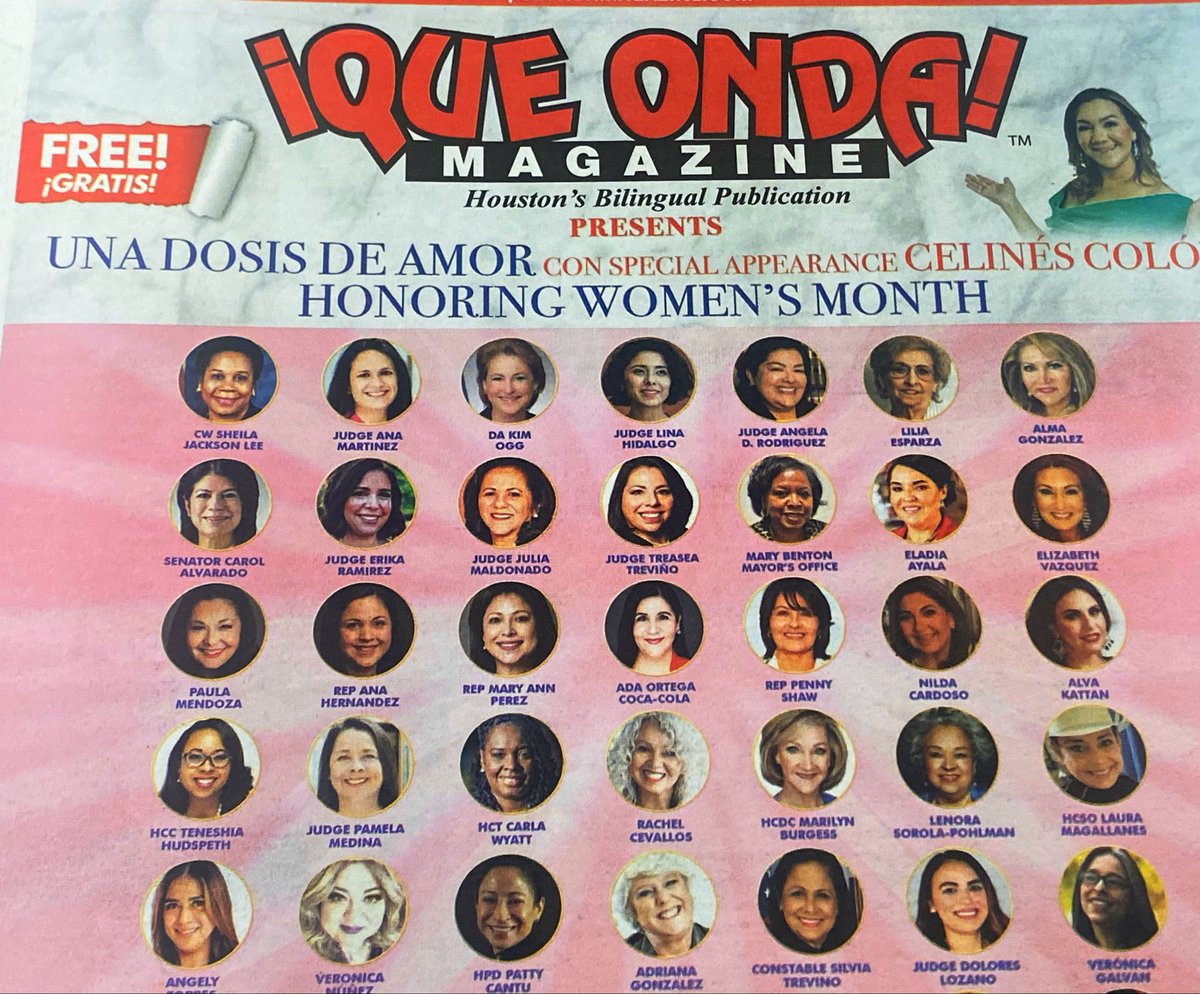 Finally, I can call myself a cover girl! 😜 🤣
Happy #InternationalWomensDay #InternationalWomensDay2023 to all phenomenal women!
Join us Friday, March 10, at 9906 Gulf Freeway to celebrate 🎉 some of the amazing women being honored in our community. 
Thanks @queondamagazine!