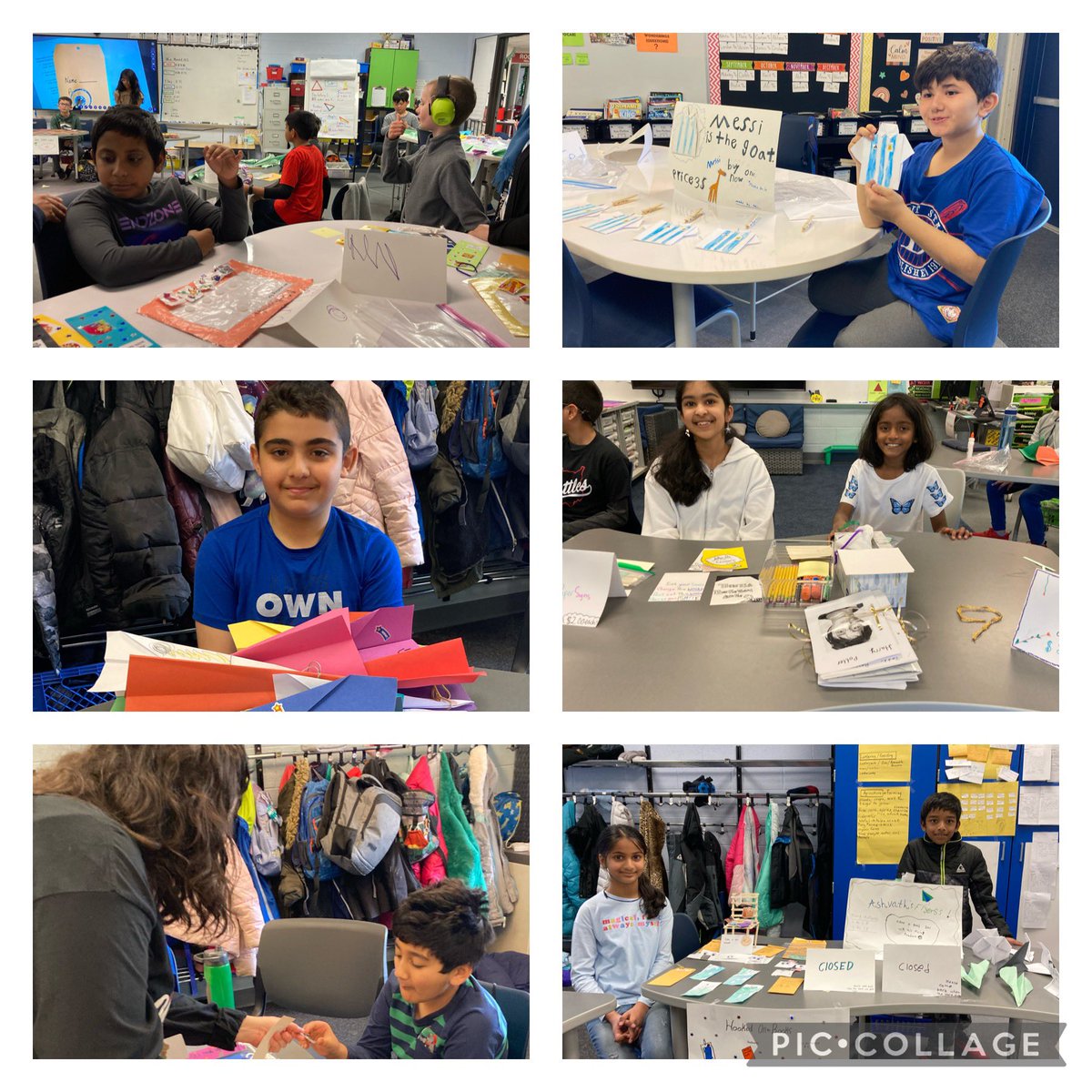 amymariewallace's tweet photo. Fourth grade trading day! Students wrap up their study of economics through an authentic experience. @OneWattles @mrszavich @MsGerding @MrsPhillips1998 https://t.co/Kvn8fa84uv