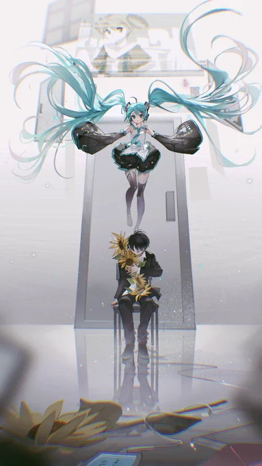 サリシノハラヨンジュウナナアカイト#ミクの日 