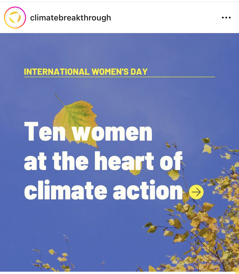 Tzeporah's tweet image. Thank you Climate Breakthrough for naming me one of the 10 women at the heart of climate action. 

Women's leadership in the climate movement is the only way out of this disaster. After all, it's women and girls who will most be impacted by the effects of the climate crisis,…