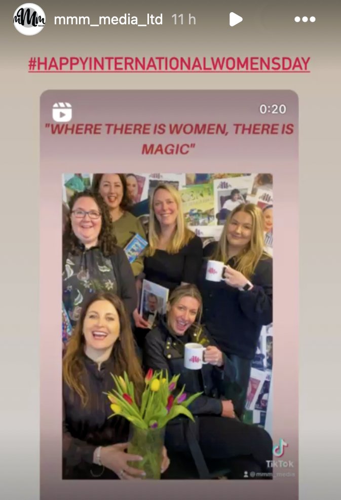 MediaMmm's tweet photo. Happy International Women’s Day! We’re immensely proud to have such a dedicated & inspiring team of women at MMM Media:
🌟 MAGNIFICENT 🌟 MARVELLOUS 🌟 MASTERFUL
See our 'roaring' reel & post on Instagram 😃 https://t.co/YISL12WhAw
#InternationalWomensDay #IWD #Women #MMMagazine https://t.co/Tn0etEabSR