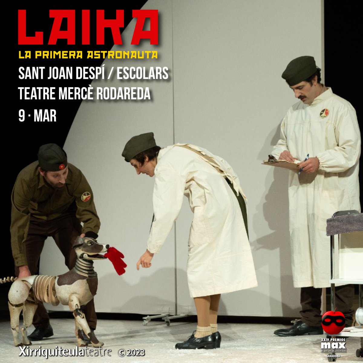 #LAIKA torna a l'àrea metropolitana amb dues funcions @AjSJDespi al teatre #MercèRodoreda @bibliosdespi i amb la complicitat i organitzaciô de @ViuelTeatre @EscenaFamiliar #campanyescolar