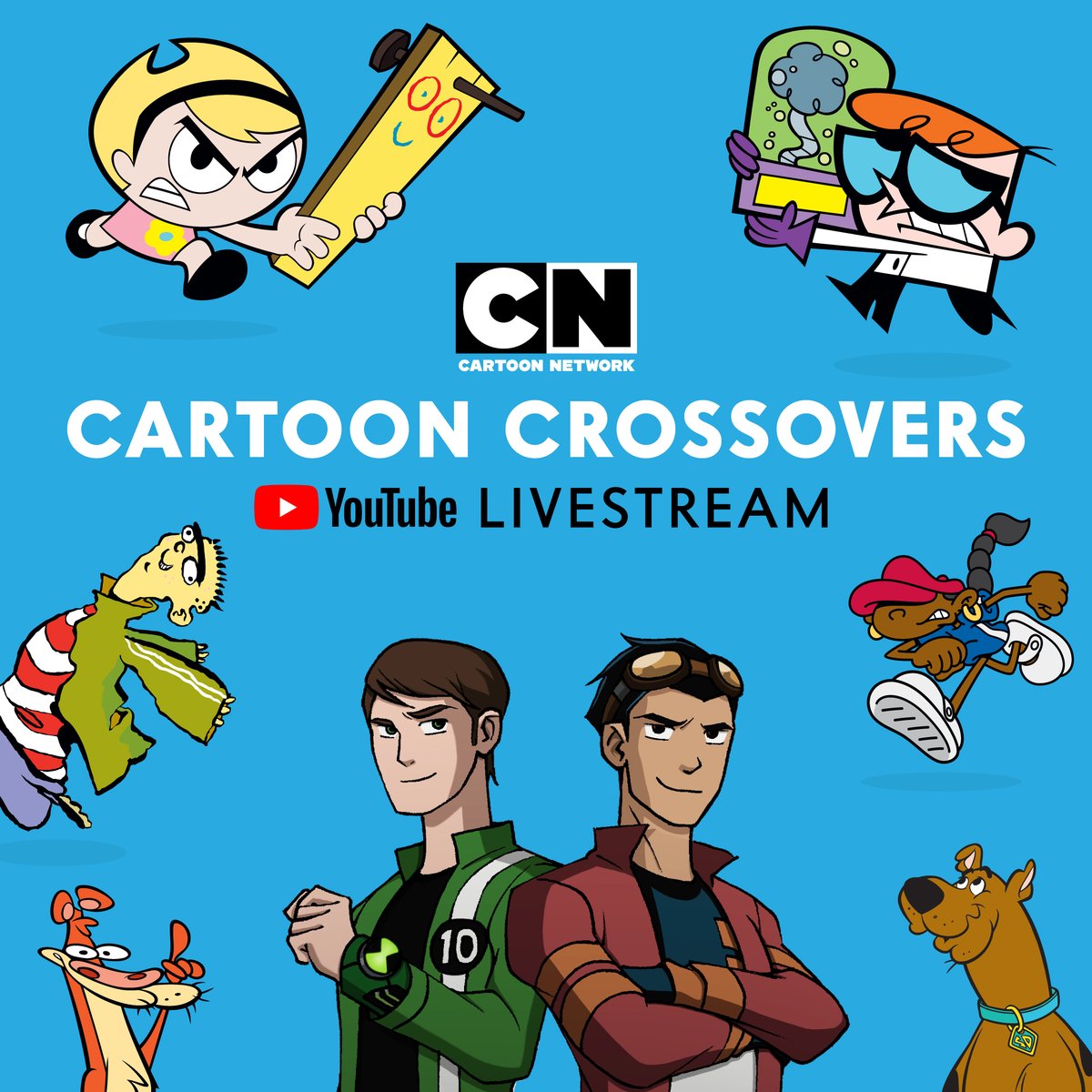 Your favorite Cartoon worlds collide in our Crossover Episodes Livestream! ⬜️⬛️ WATCH NOW on Youtube  👉 cartn.co/CrossoverLS

#CartoonNetwork #YoutubeLive  #Oldschool #Classiccartooons #90scartoons #2000scartoons #crossover #classiccartoons #throwback #backintheday