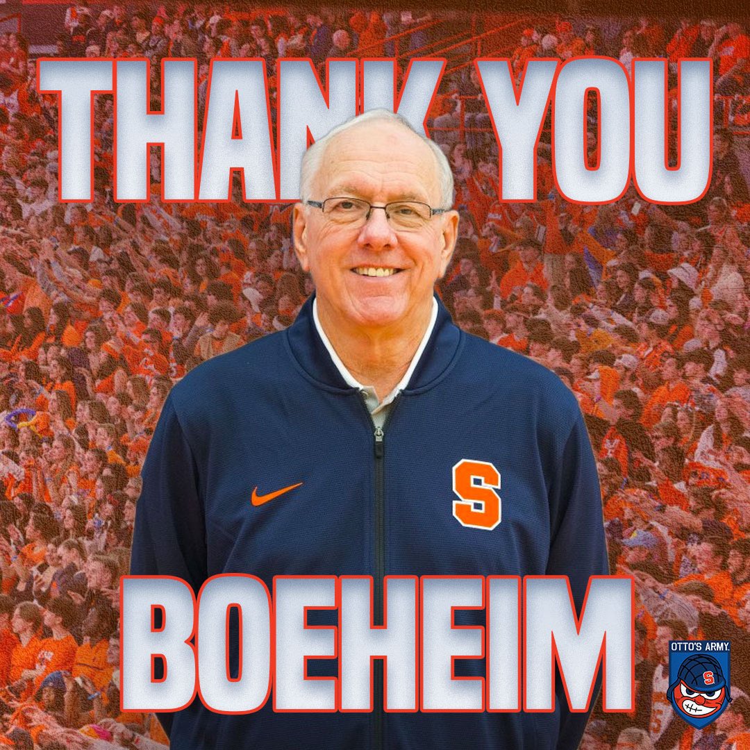 For 1116 wins, 
20 sweet sixteens, 
5 final fours, 
1 National Championship. 
Thank you to the greatest coach of all time🍊