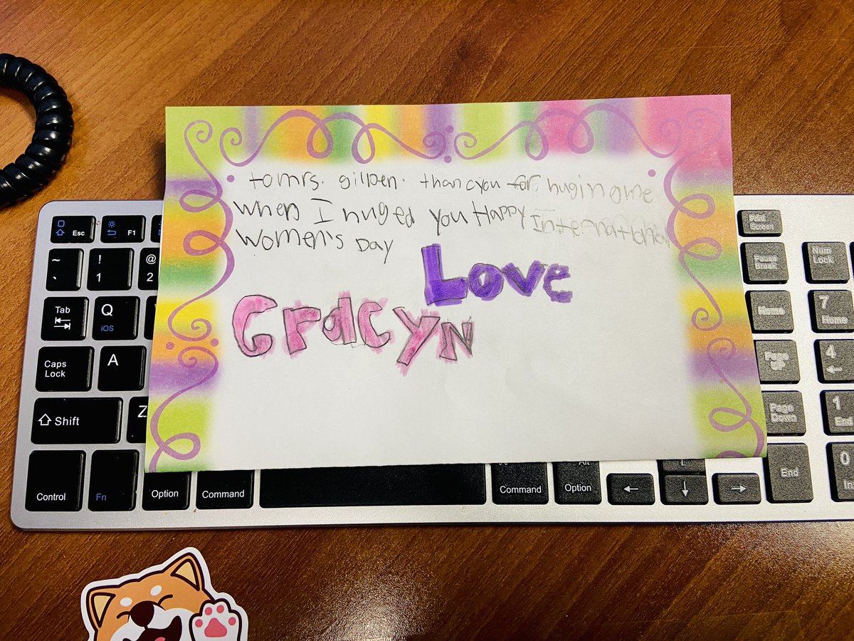 Office notes…Happy International Women’s Day! #PrincipalLife